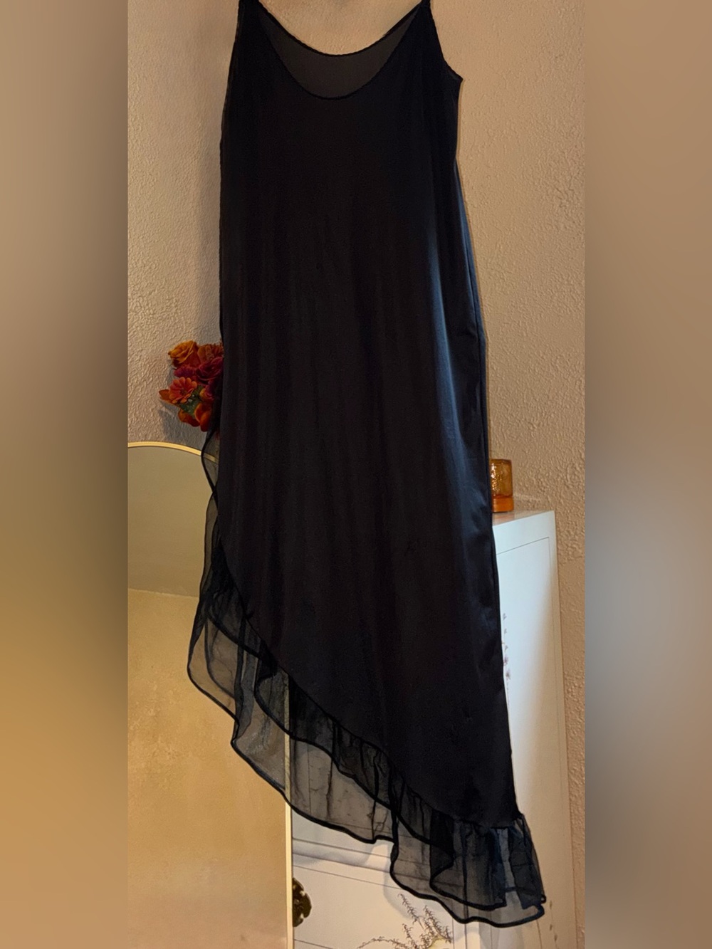 VTG 70’s Cameo Dallas Black Nylon slip